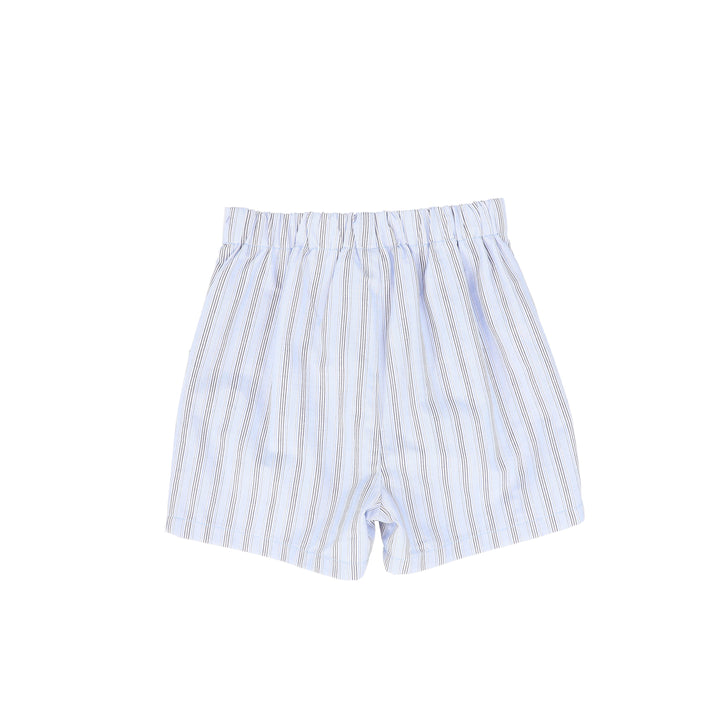 C-25961-Double Stripe Shorts Blue