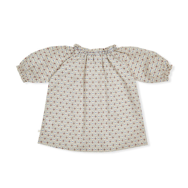 BNG24S45075-Beige BABY)Blooming Frill Dress
