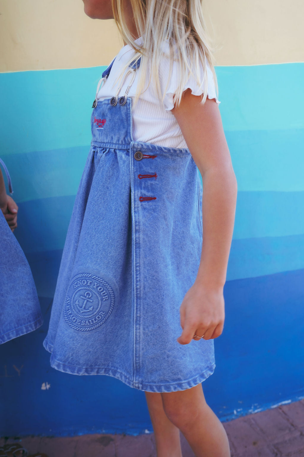 PREORDER-2600-GIRL NAUTICAL JUMPER-BLUE DENIM