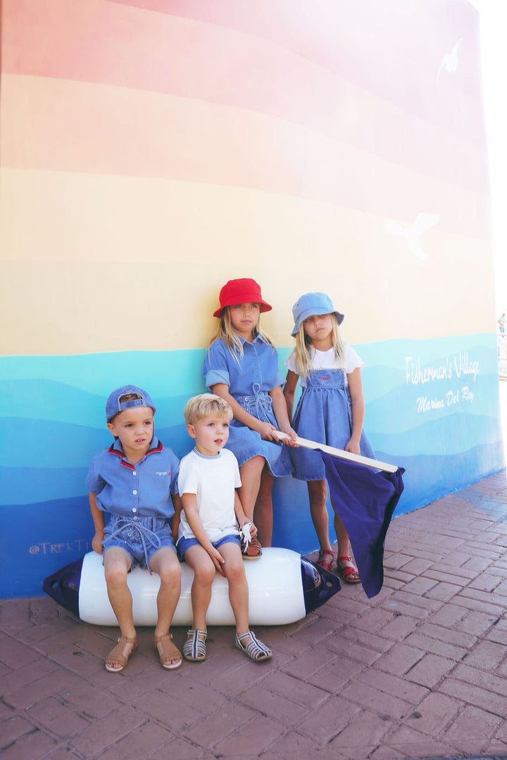 PREORDER 2605-BOY NAUTICAL BERMUDAS-DENIM BLUE