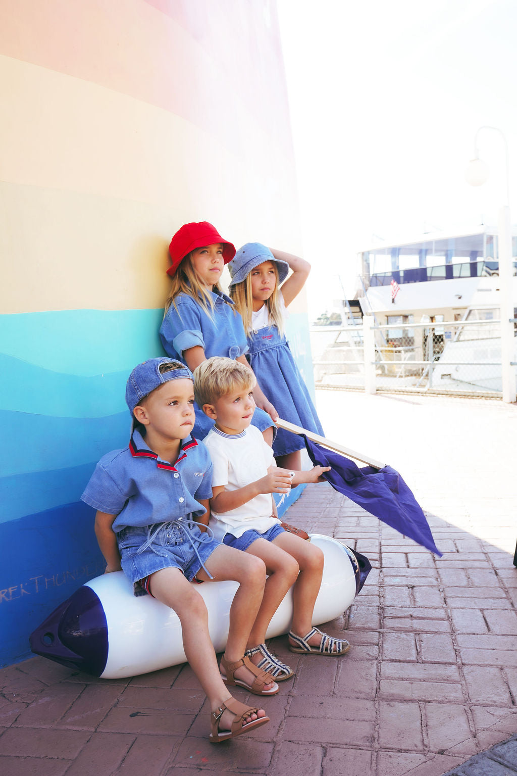 2604-BOY NAUTICAL SHIRT-DENIM BLUE