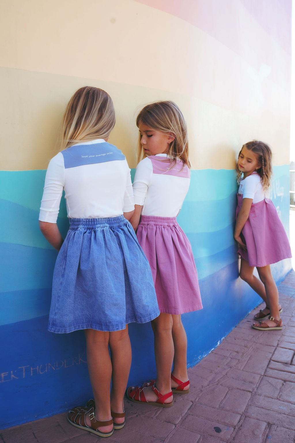 PREORDER 2608-GIRL LONG SLEEVE TSHIRT-WHITE/PINK