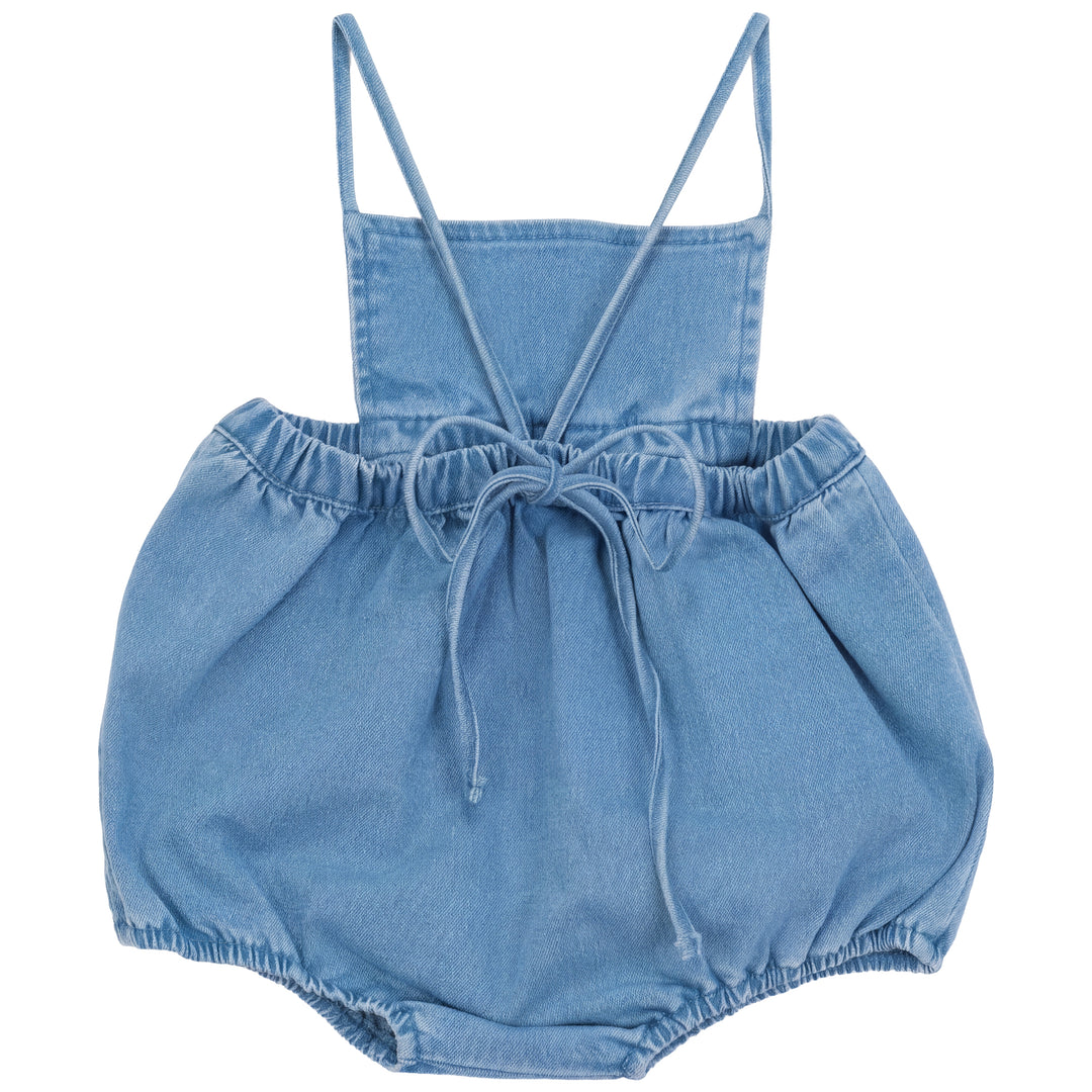 PREORDER 2606-BB GIRL NAUTICAL ROMPER-DENIM BLUE