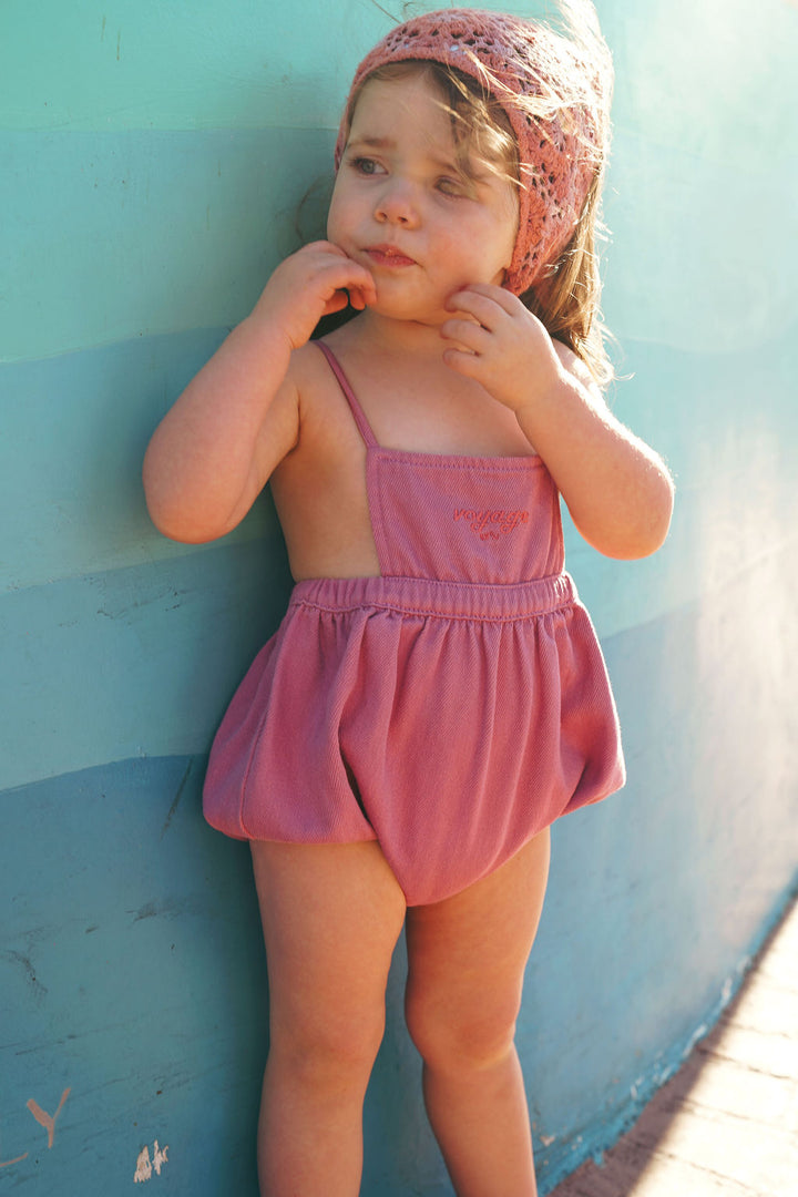 PREORDER 2606-BB GIRL NAUTICAL ROMPER-PINK