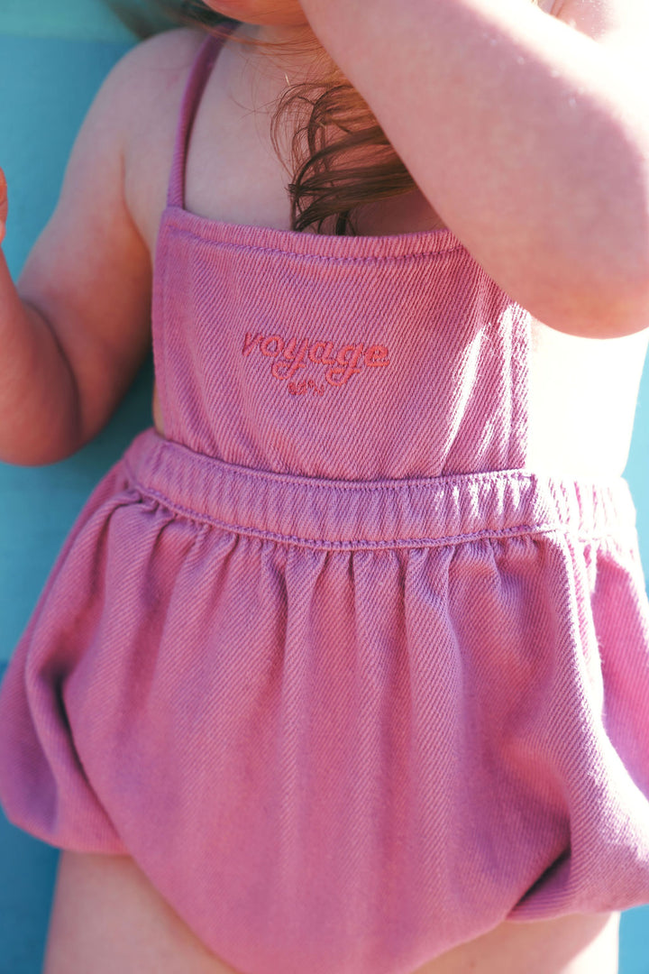 PREORDER 2606-BB GIRL NAUTICAL ROMPER-PINK