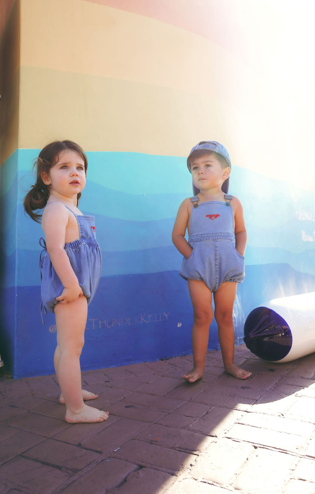 PREORDER 2607-BB BOY NAUTICAL ROMPER-DENIM BLUE