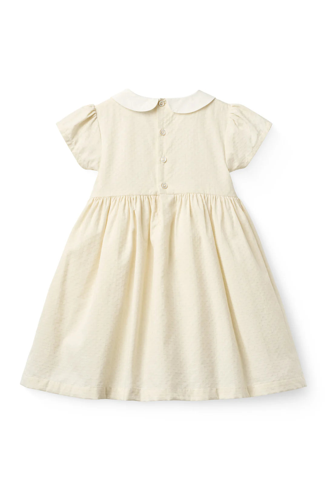 261-240-500 SMOCK DRESS W. EMB. - CREAM COMB