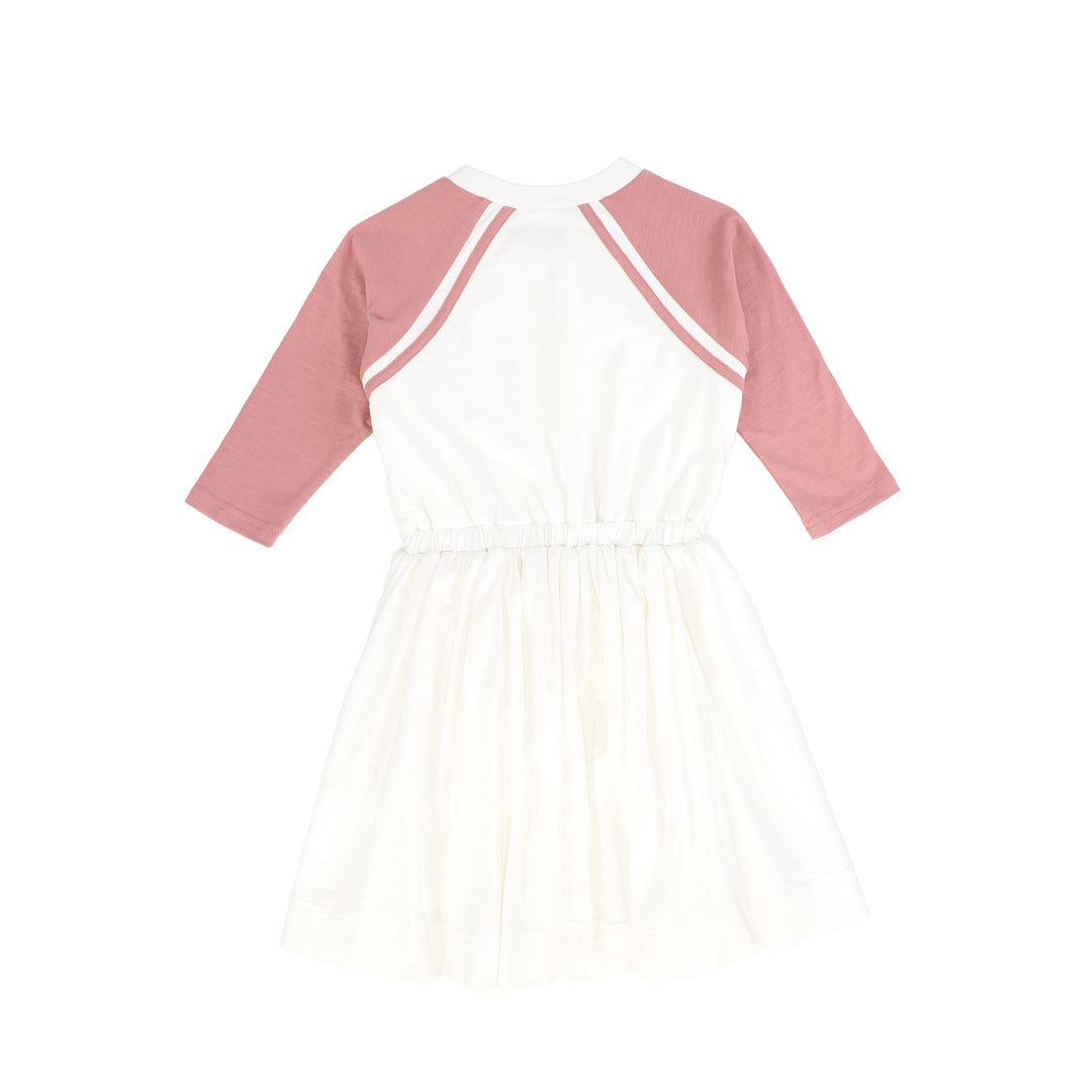 C-26154-Raglan Logo Dress Mauve