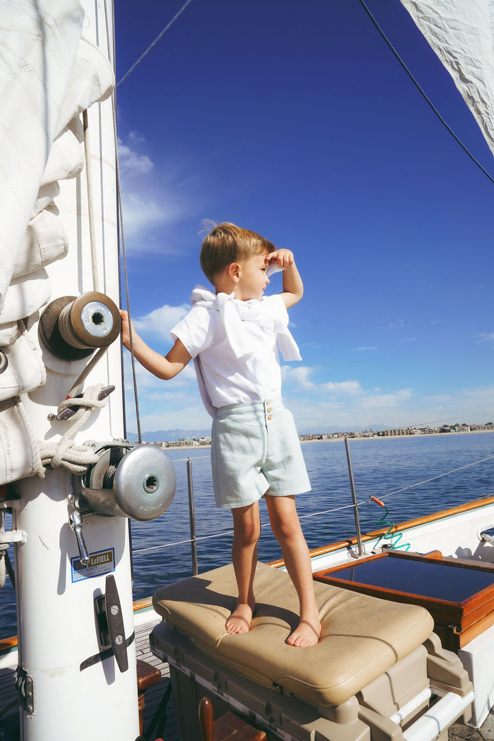 2616-BOY BERMUDAS WITH BUTTONS-BLUE SAGE