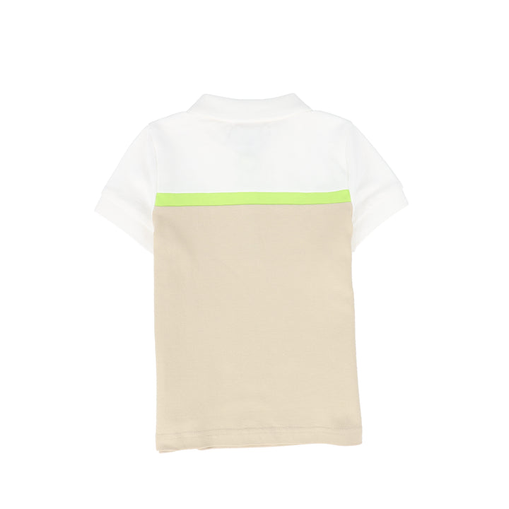 C-26191-Striped Contrast Pique Polo-Tan