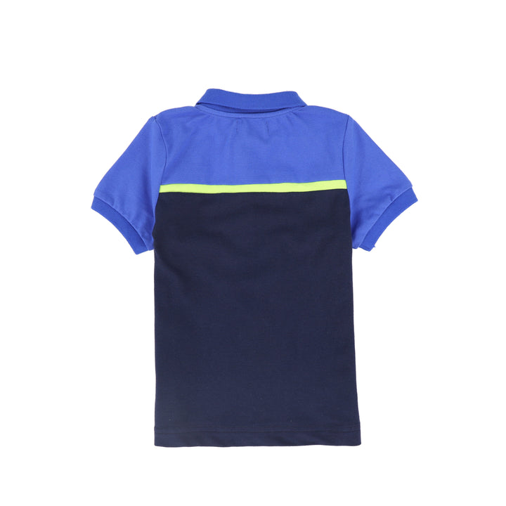 C-26191-Striped Contrast Pique Polo-Navy