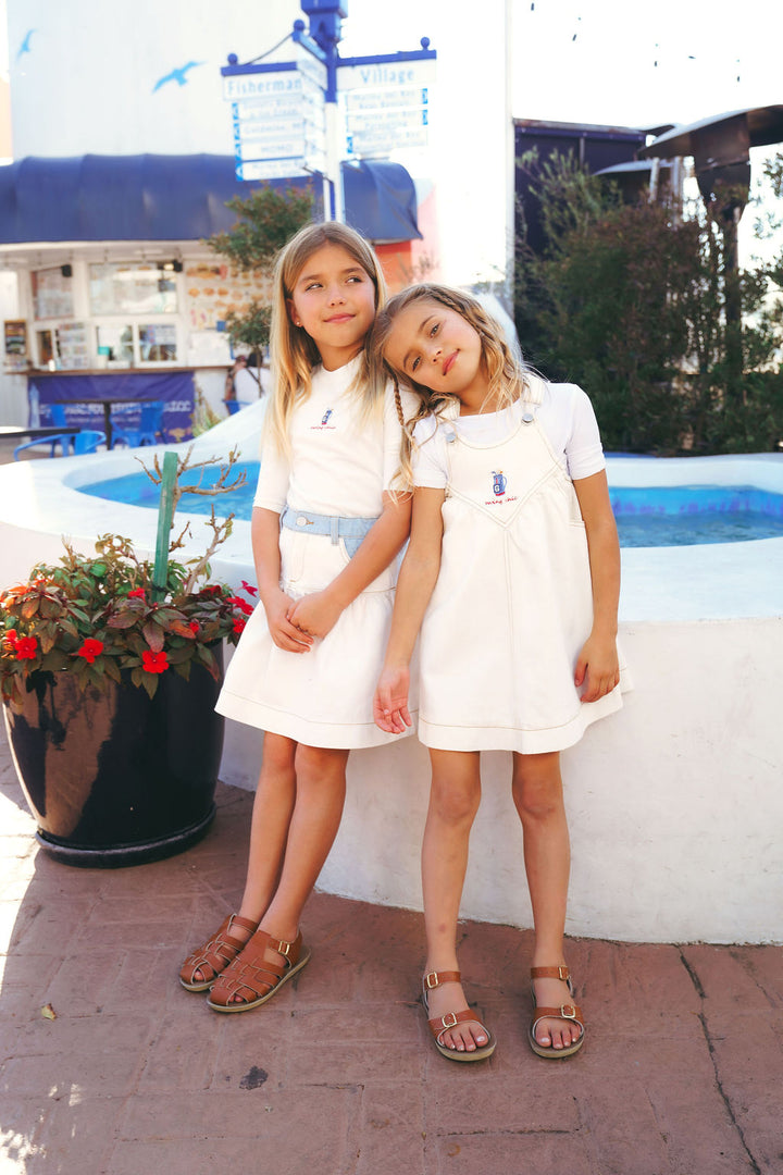 PREORDER 2621-GIRL GOLF SKIRT-WHITE