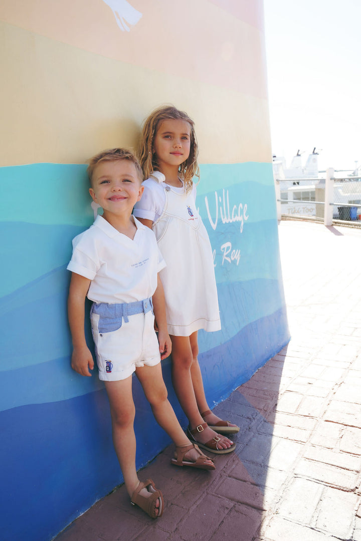 PREORDER 2623-BOY GOLF TSHIRT-WHITE