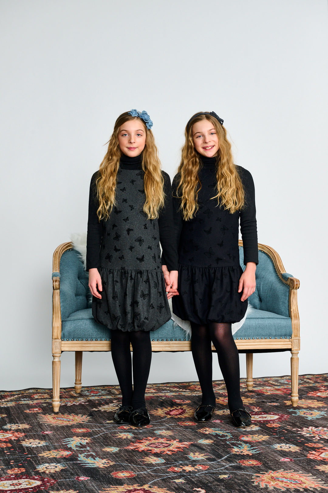 2621-B NAVY W/ BUTTERFLY PRINT JUMPER