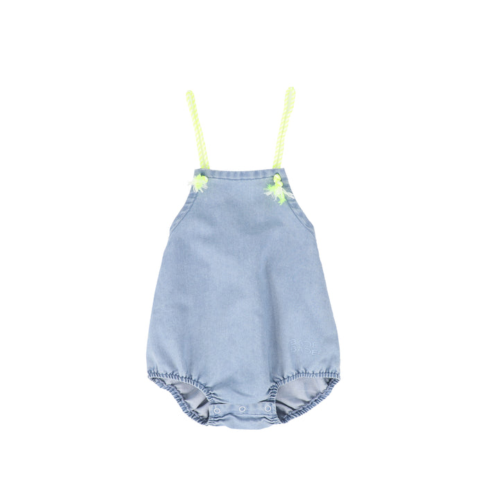 C-26229-Rope String Bubble Romper-LT Blue Denim