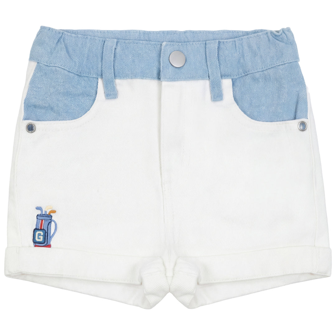 PREORDER 2624-BOY GOLF BERMUDAS-WHITE