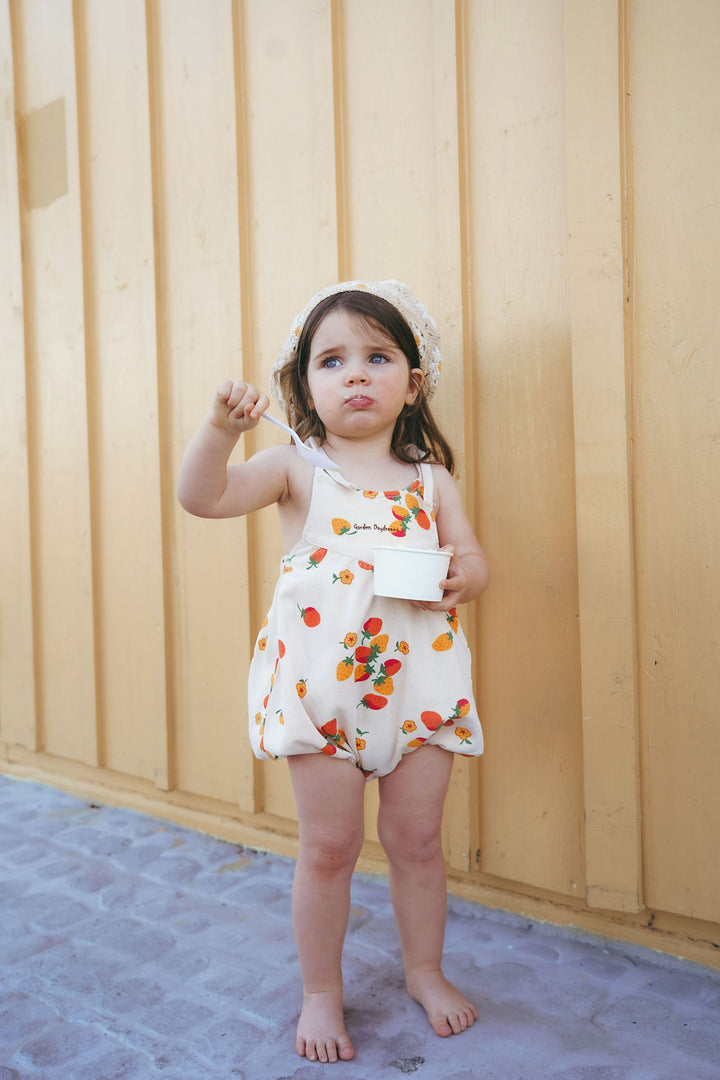 PREORDER 2626-BB GIRL STRAWBERRY ROMPER