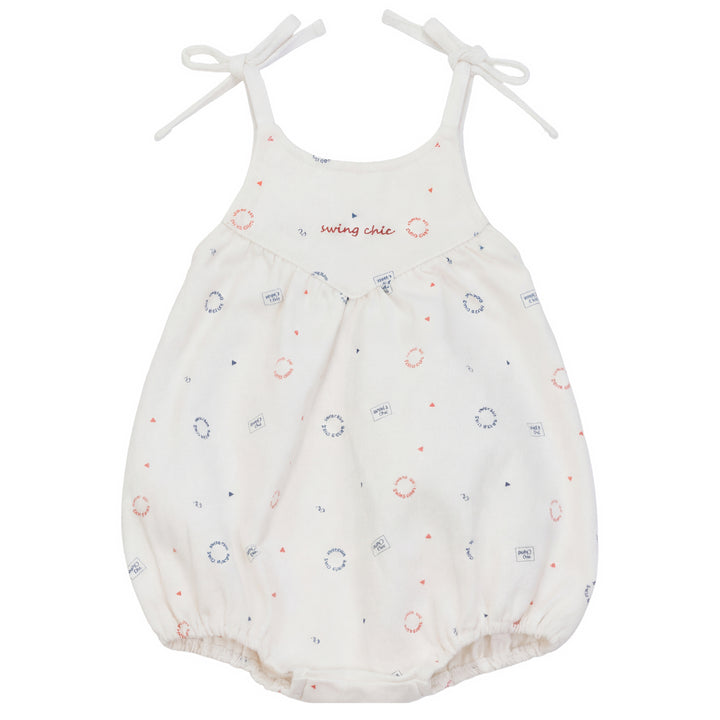 PREORDER 2626-BB GIRL GOLF ROMPER-WHITE