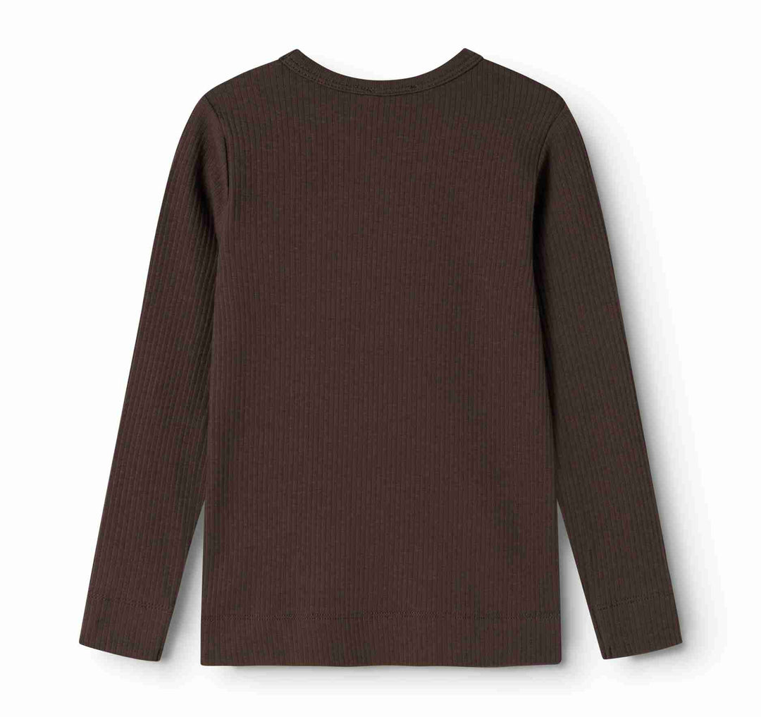 264-001-31 Plain Tee LS - Dark Roast