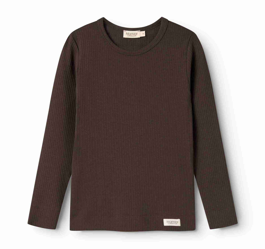 264-001-31 Plain Tee LS - Dark Roast