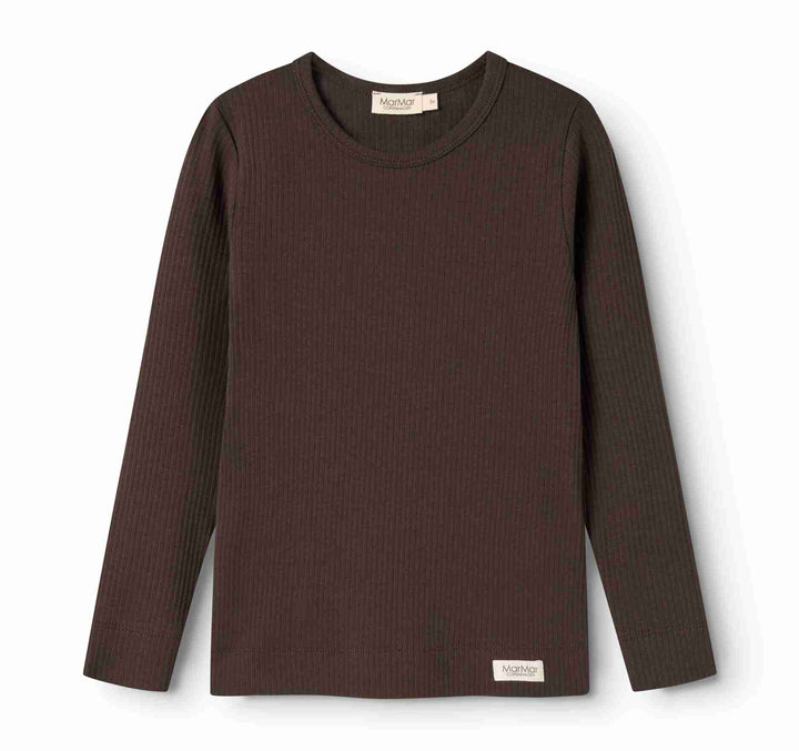 264-001-31 Plain Tee LS - Dark Roast