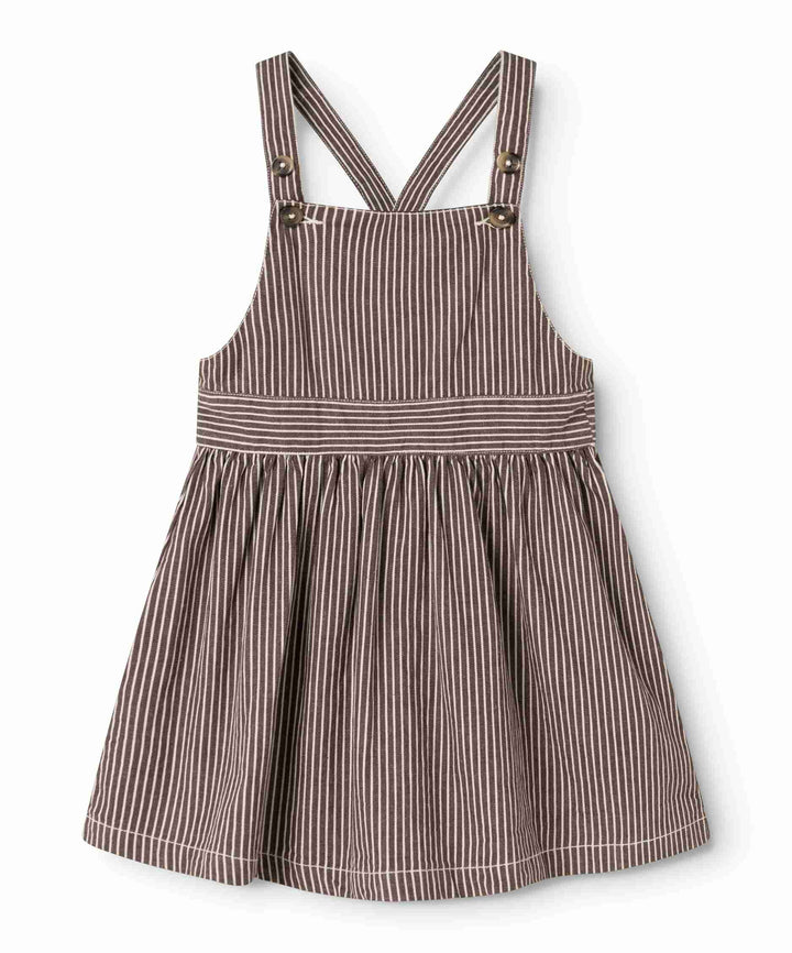 264-223-31 Sanne Dress - Dark Brownie Stripe