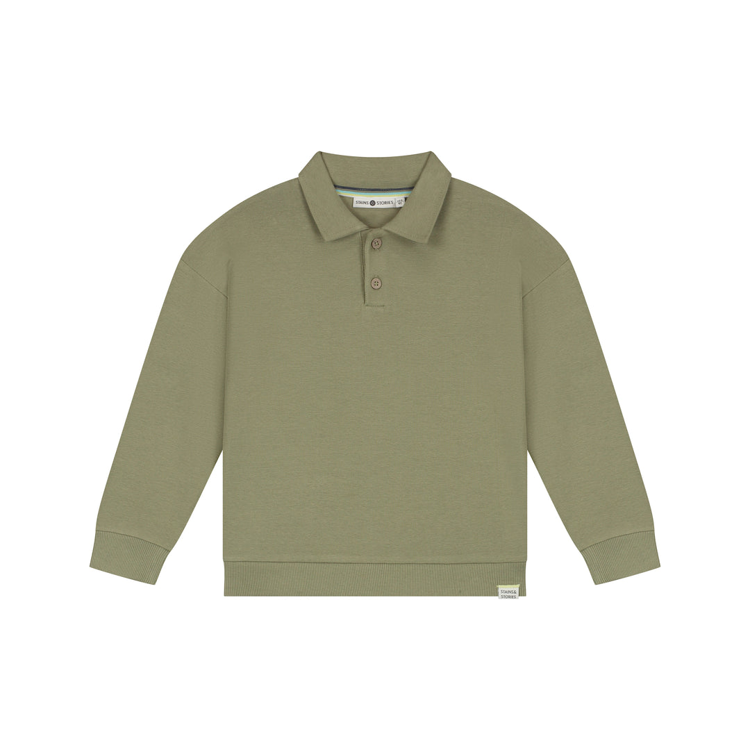 26407655 BOYS LONG SLEEVE POLO - Army