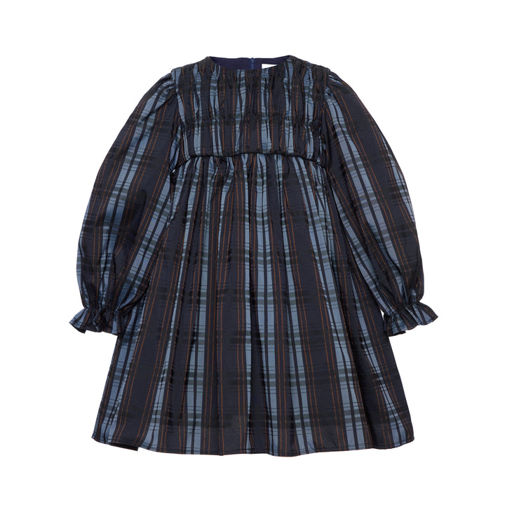 Juliet Tafeta Dress - Dark Blue