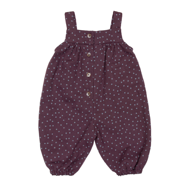 Clover Corduroy Baby Romper - Aubergine