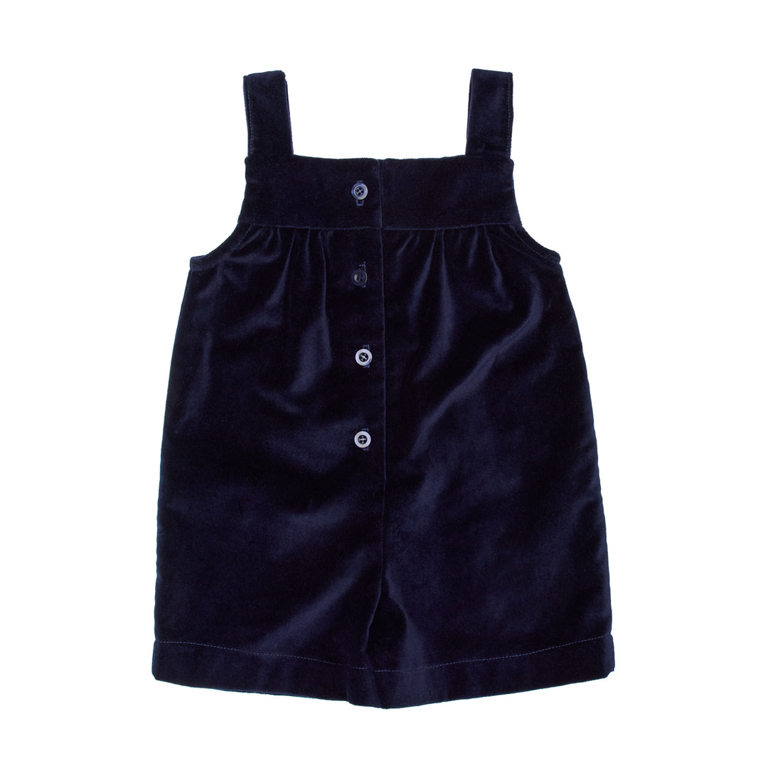 Haven Baby Romper Velvet - Dark Blue