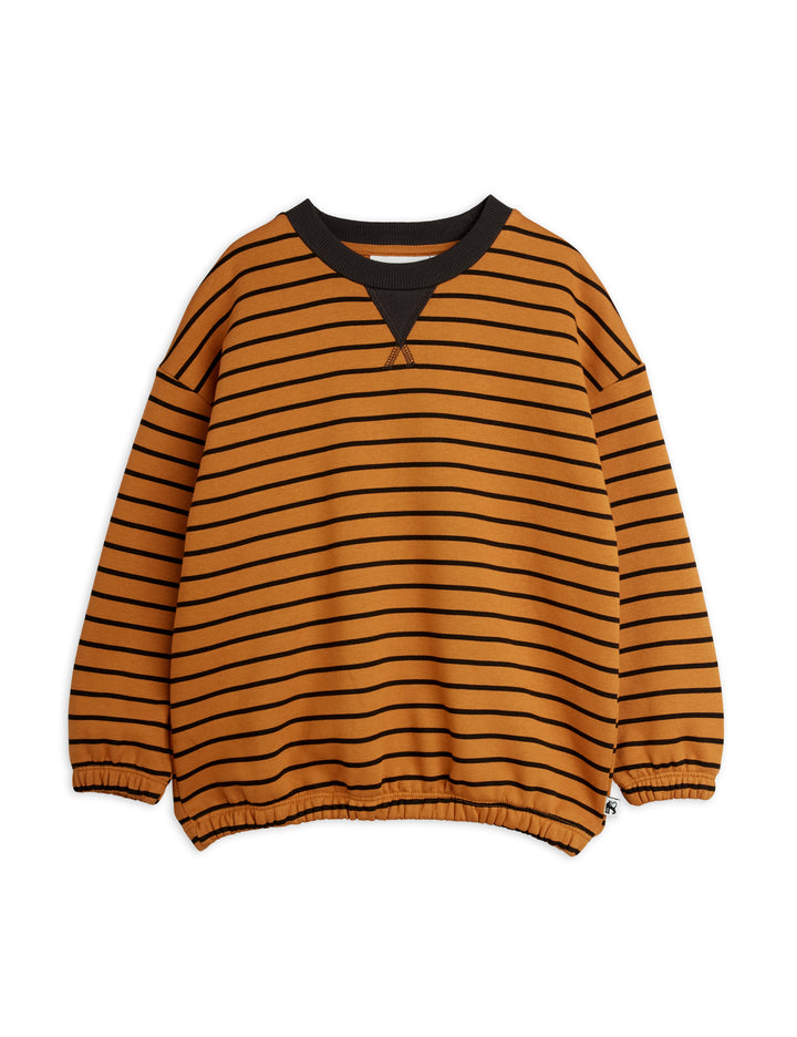 26720116 STRIPED AOP SWEATSHIRT - BROWN