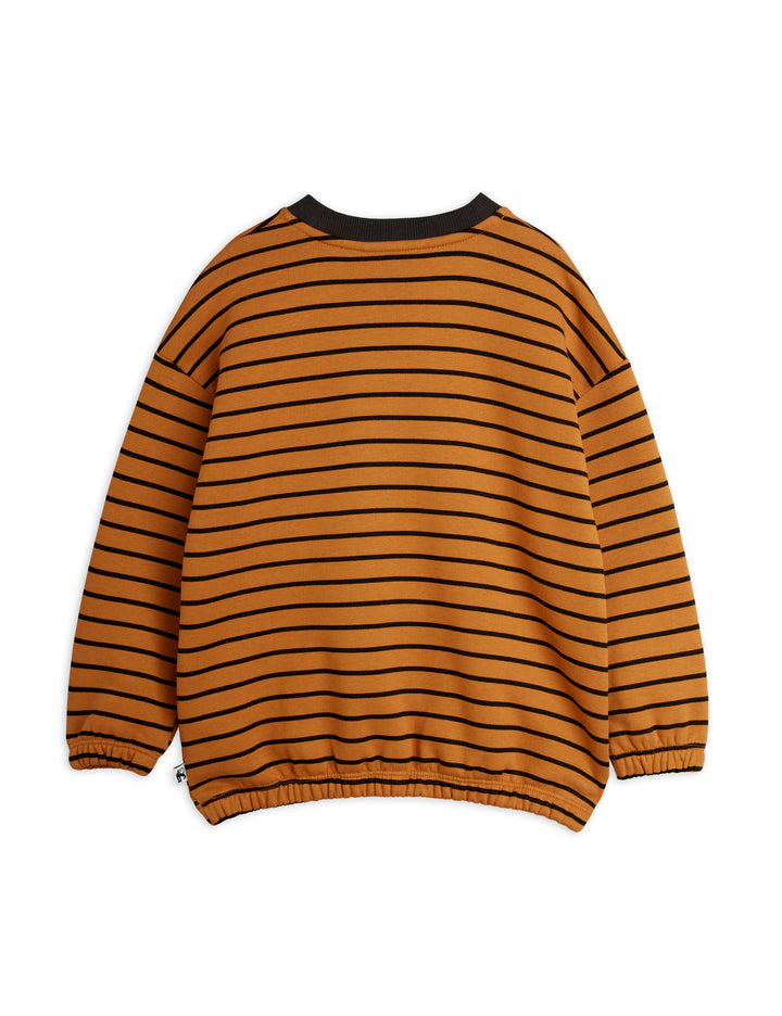 26720116 STRIPED AOP SWEATSHIRT - BROWN