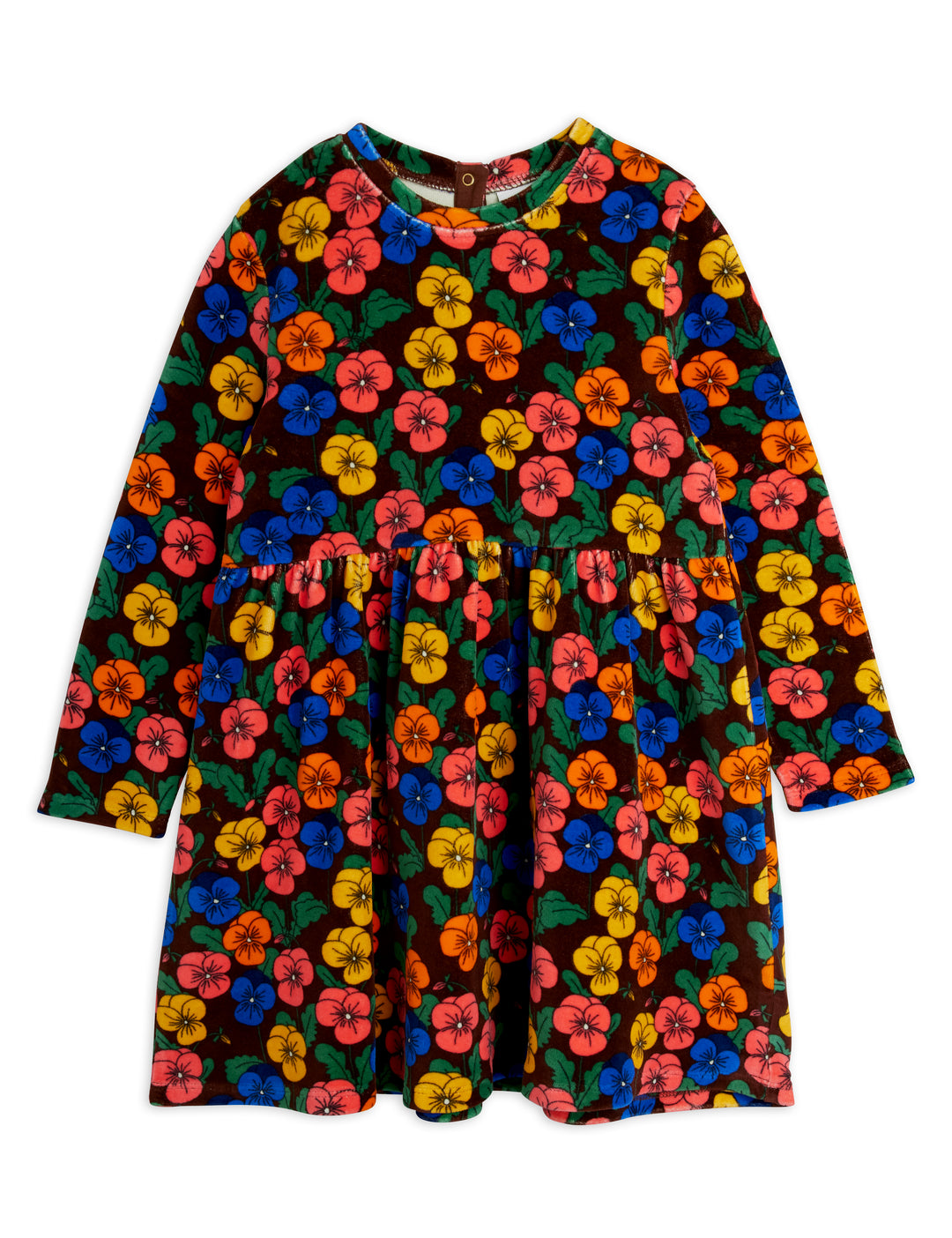26750108 VIOLAS AOP VELOUR DRESS - MULTI