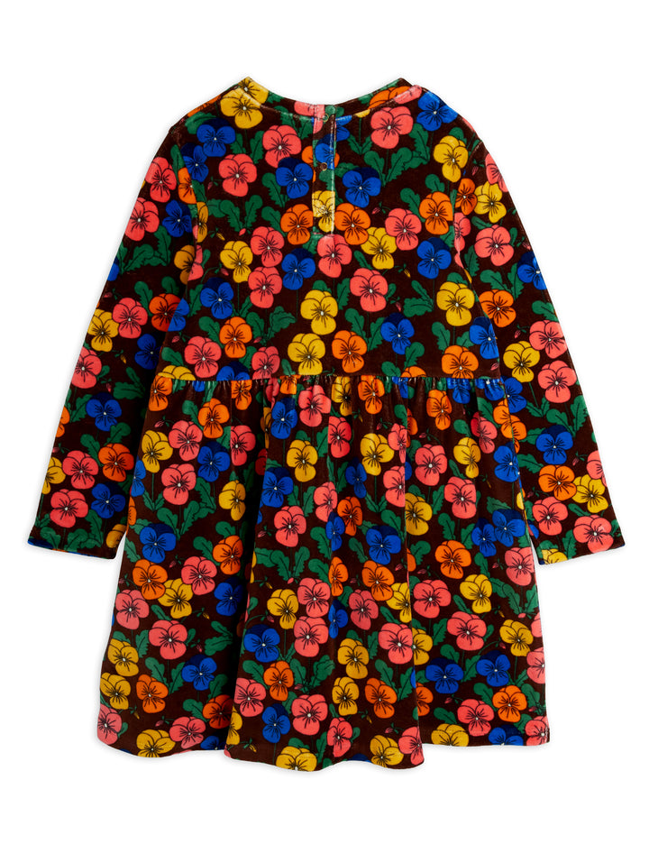 26750108 VIOLAS AOP VELOUR DRESS - MULTI