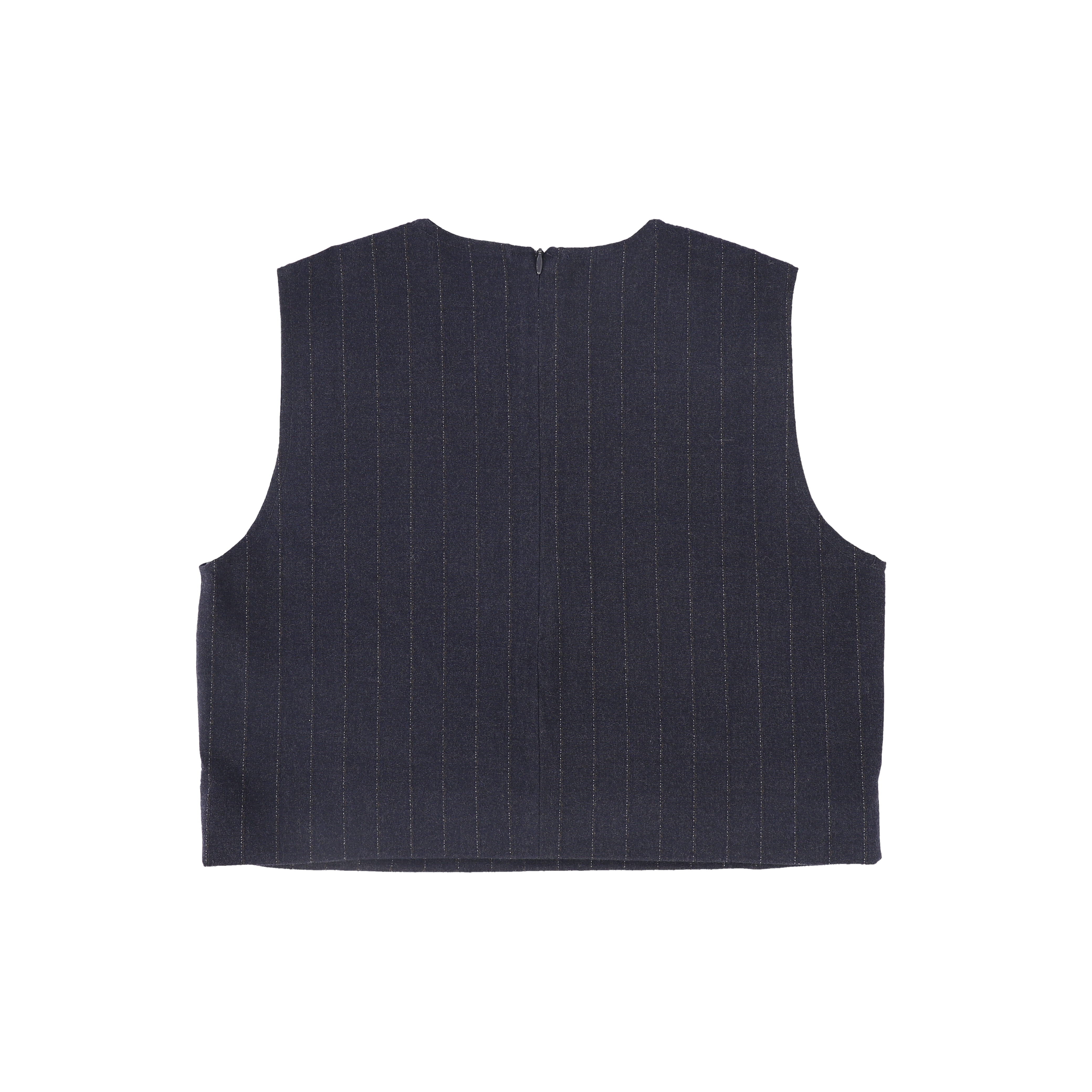 C-26988 Pinstripe Wool Vest Navy – whoopikids