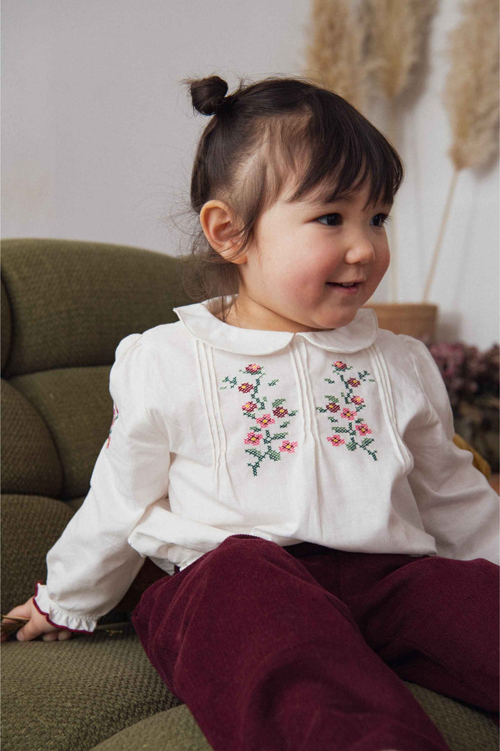 KAYLA BB Blouse - White