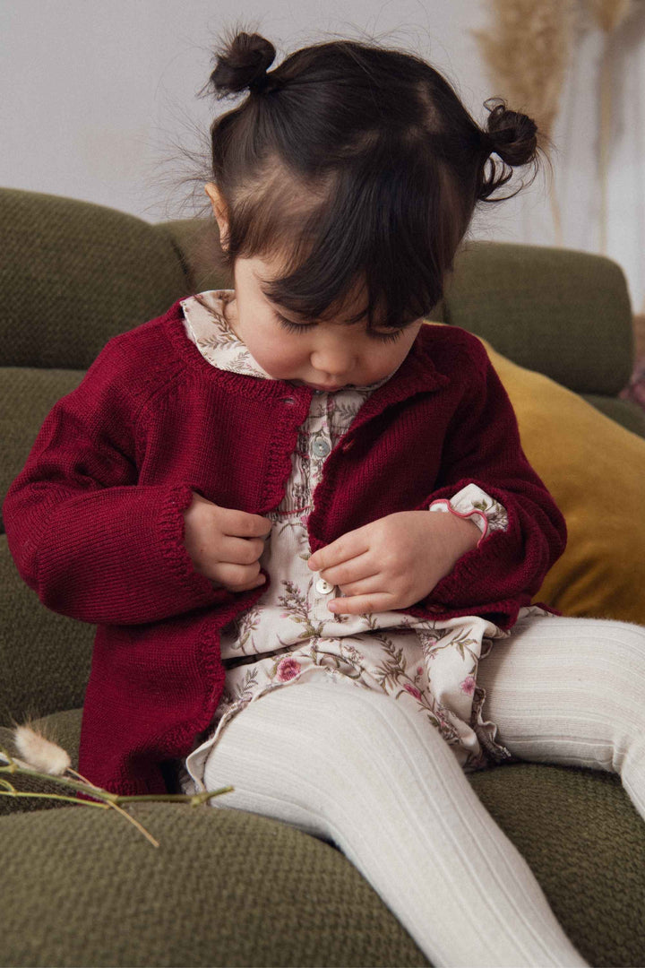 LUNA BB Cardigan - Burgundy