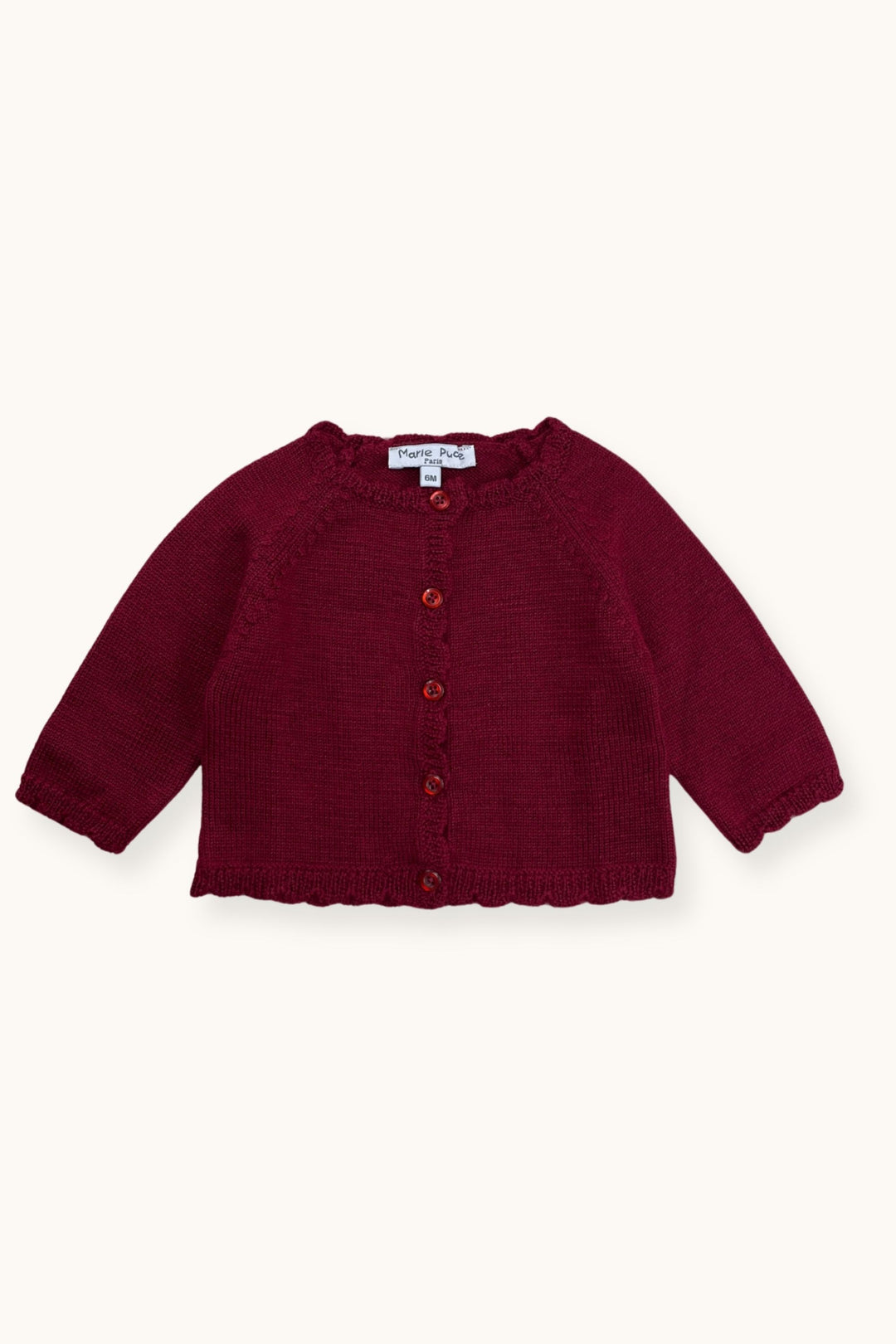 LUNA BB Cardigan - Burgundy