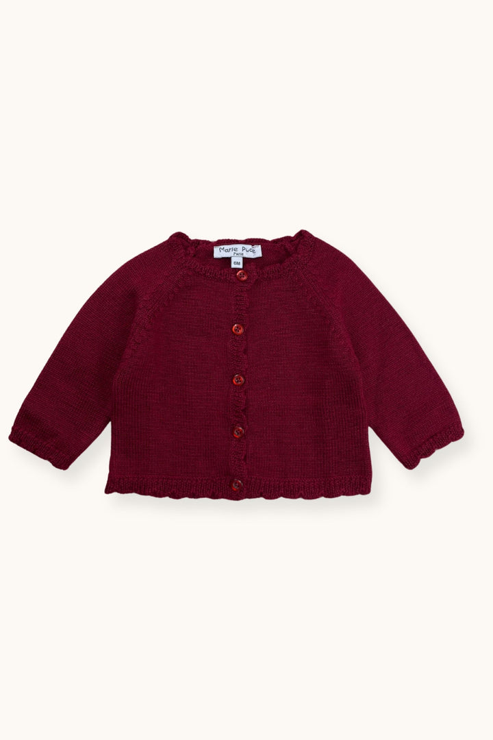 LUNA BB Cardigan - Burgundy