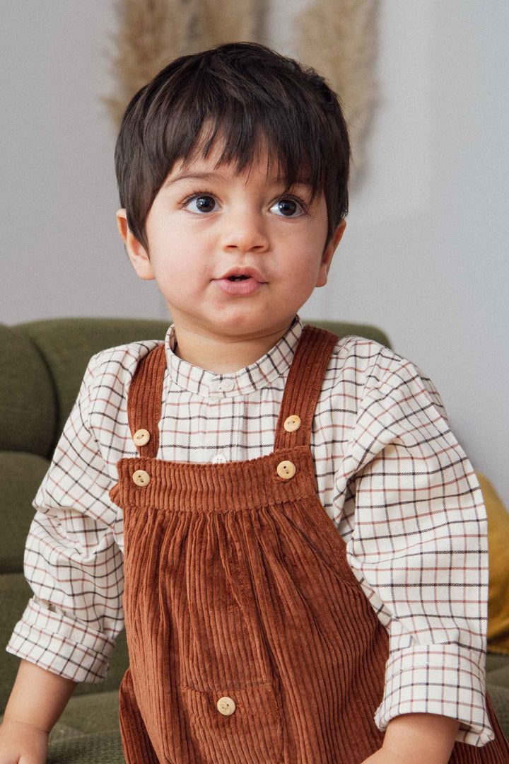 EMILE BB Shirt - Checks Chocolate/Ivory