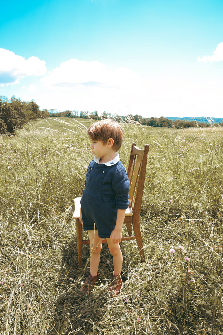 D2718BL BOY KNIT ROUND NECK SWEATER
