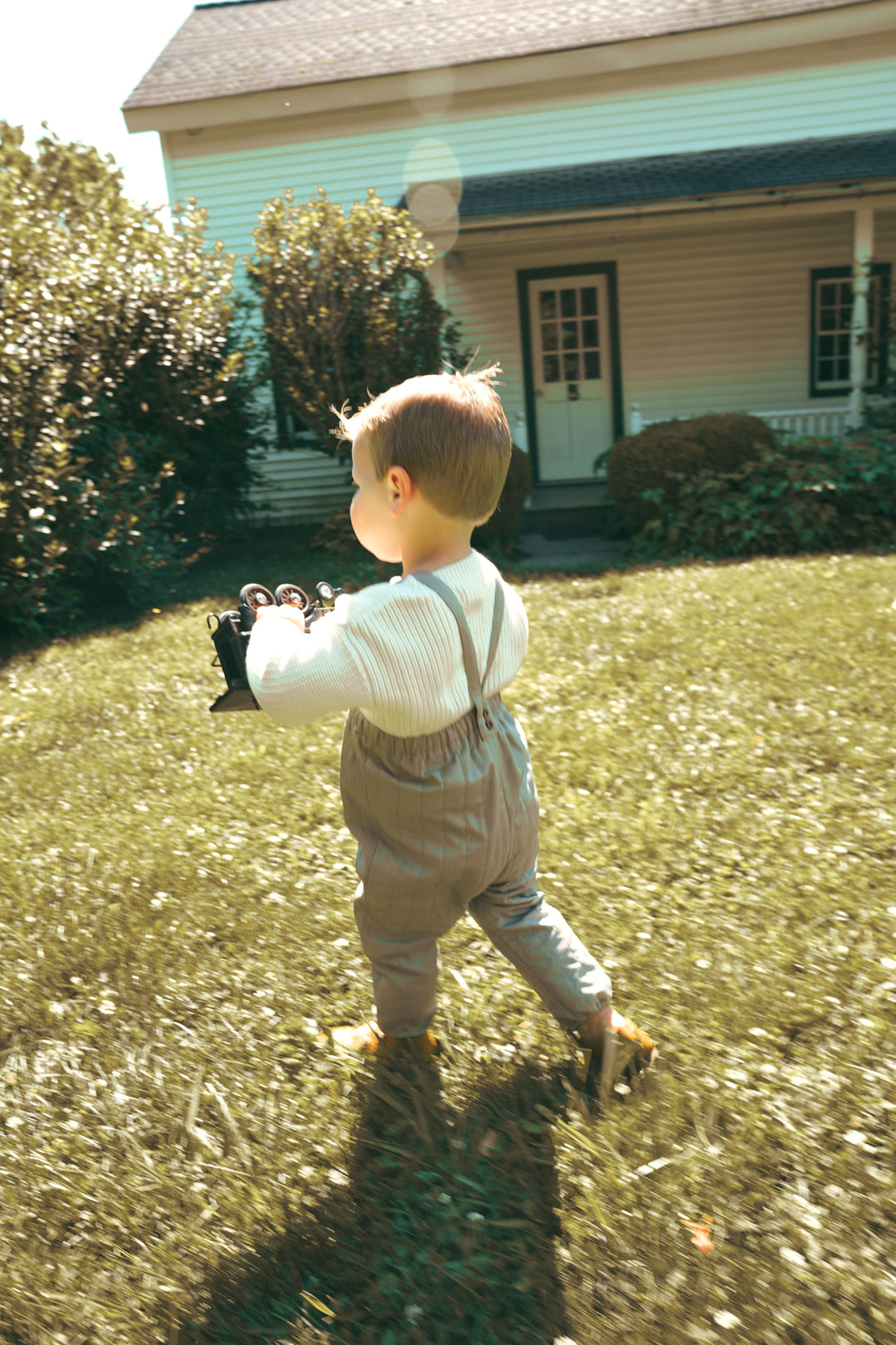 C2717TA BABY BOY QUILTED OVERALL