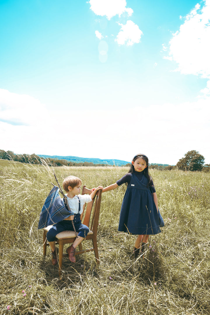 Coming Soon!! D2720BL GIRL WRAP DRESS