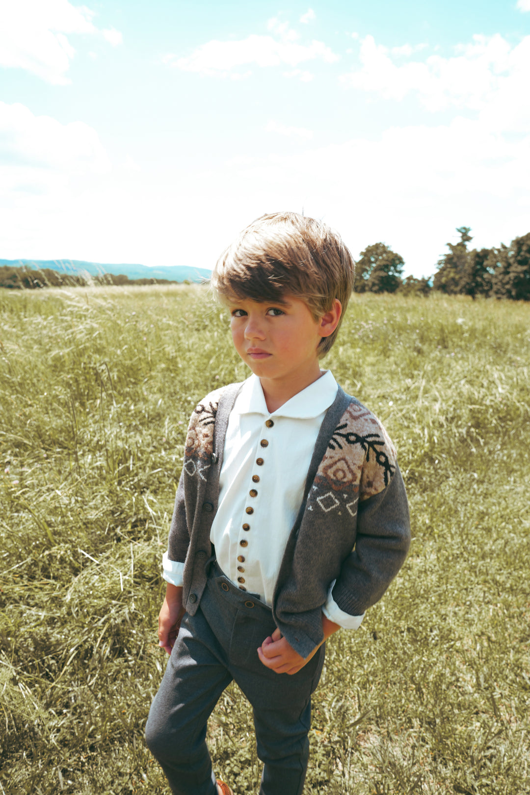 C2725TA BOY CHUNKY CARDIGAN