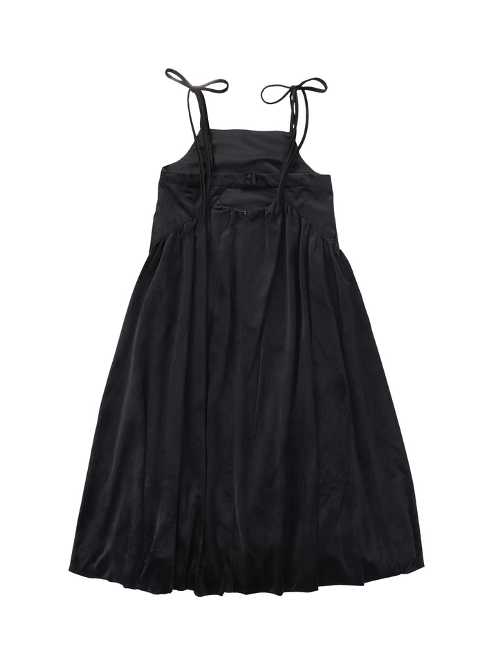C-27991 Velour Bubble Hem Jumper Black