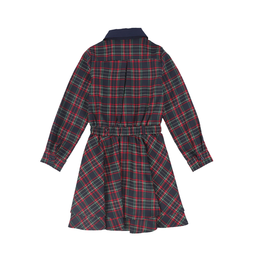 C-28399 Plaid Button-Down Dress Plaid