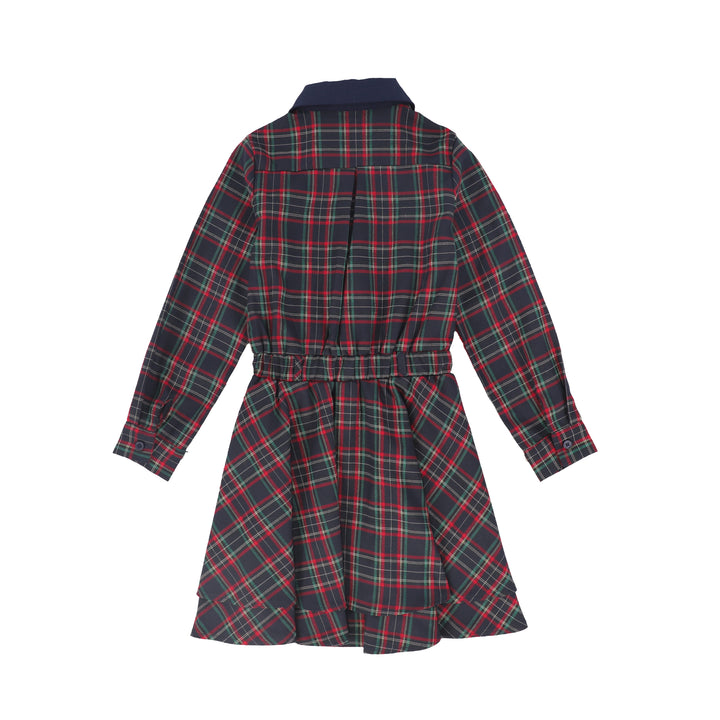 C-28399 Plaid Button-Down Dress Plaid