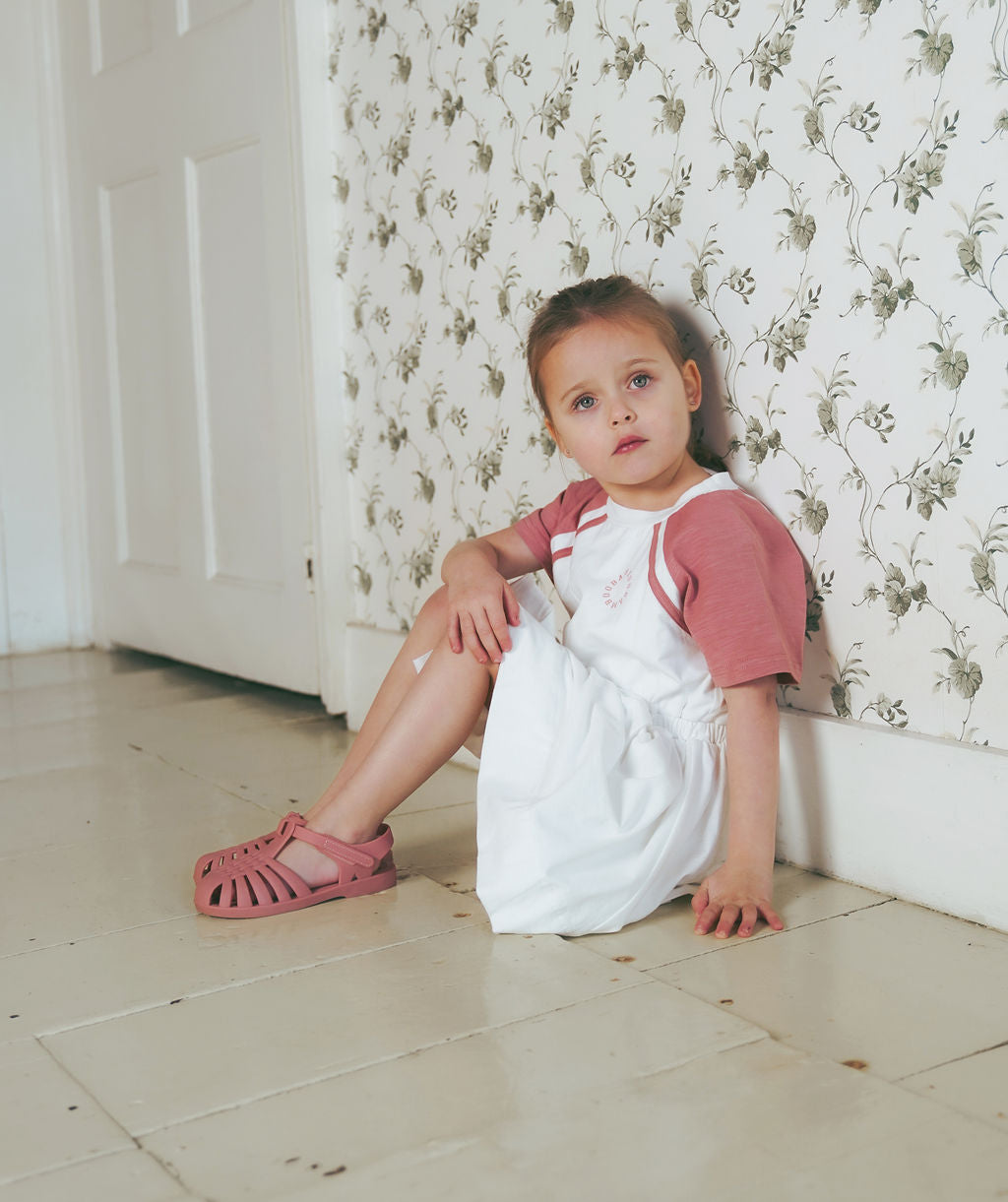 C-26154-Raglan Logo Dress Mauve