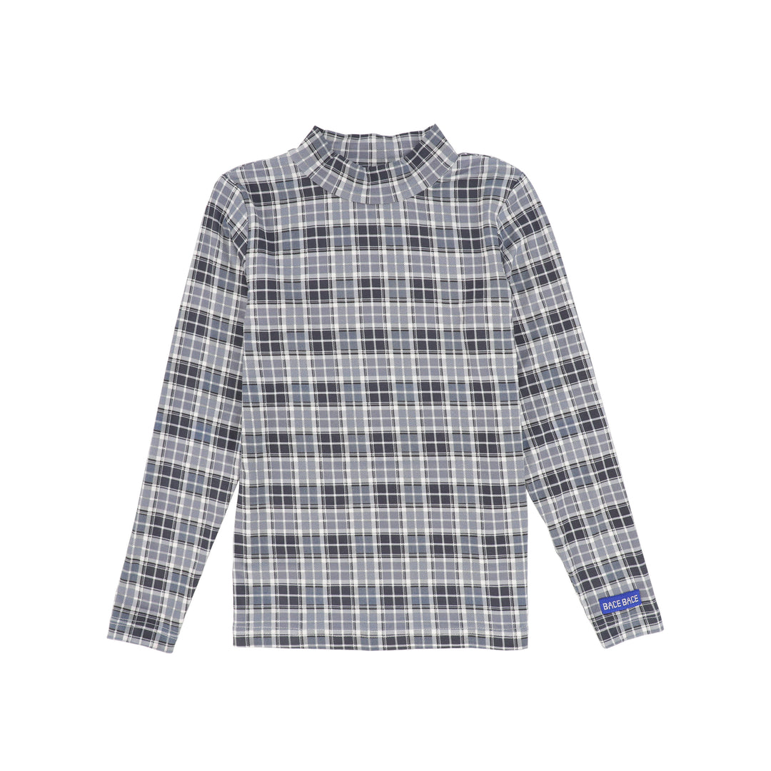 C-29547 Mockneck Tee - Plaid