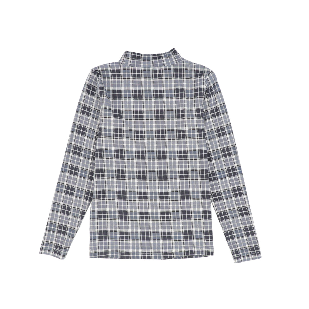 C-29547 Mockneck Tee - Plaid
